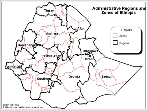 1 Administrative Regions And Zones Of Ethiopia Download Scientific