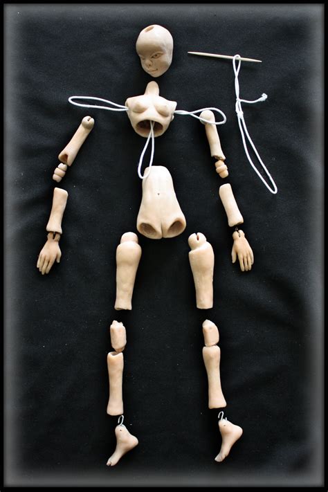 Ball Jointed Doll Bjd Stringing Diagram Polymer Clay Dolls Art