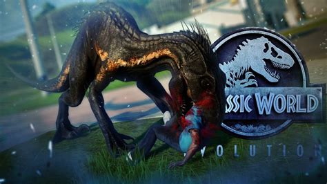 Jurassic World Evolution Indoraptor Escape Indo Vs Giga Rex Spino Fallen Kingdom