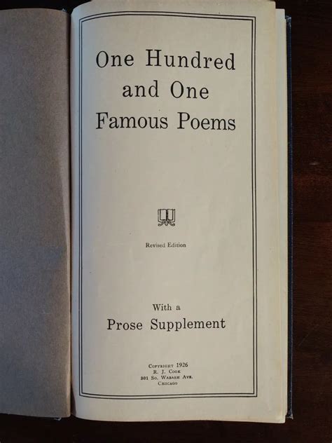 Famous Poems By Famous Poets