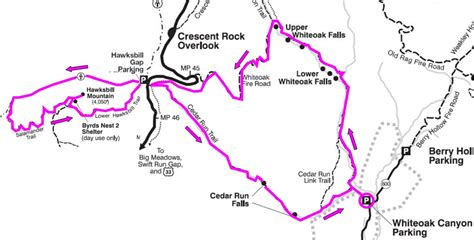 White Oak Canyon Trail Map Maps Catalog Online