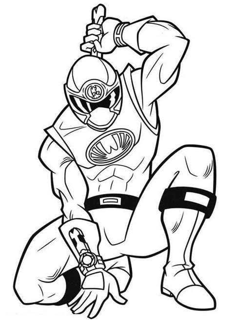 Red Ranger in Power Rangers Ninja Storm Coloring Page | Color Luna