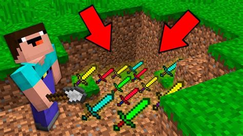 Minecraft Noob Vs Pro Noob Digging Dirt And Found Secret Sword