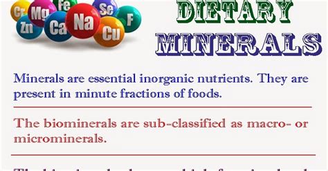 Health Benefits Of Dietary Minerals