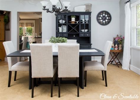 In terms of shapes, round tables are optimal for achieving some of the smaller dining room design ideas you might see. Dining Room Design Ideas {Home Tour} - Clean and Scentsible