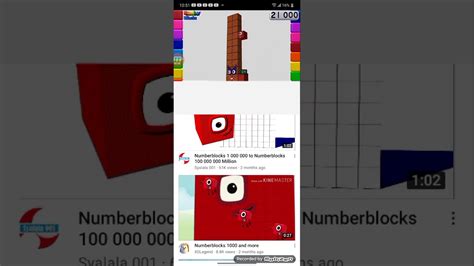 Numberblock 1000 To 1000000 6x Speed Youtube