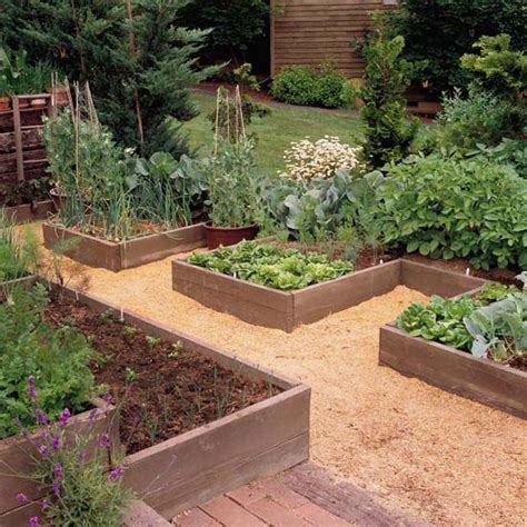 By having a raised bed vegetable garden your vegetation is above ground and you select the blend of soil that the bed contains. Design Tip: Come Up with a Pattern Raised beds are often set up as squares or rectangles that ...