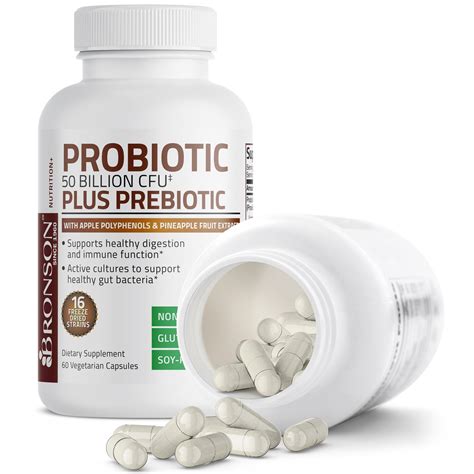 Bronson Probiotic Plus Prebiotic 50 Billion Cfu 60 Vegetarian