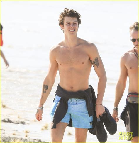 Shawn Mendes Strips Shirtless For A Day At The Beach Photo