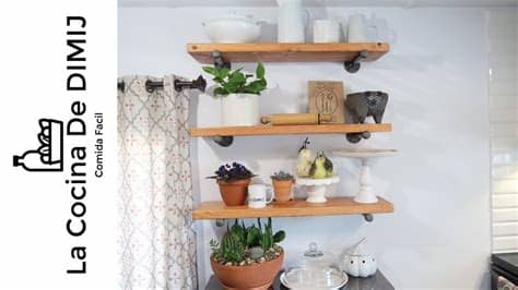Comprar repisa de madera sencilla. Repisas para la COCINA ( DIY ) Como hacer una repisa de ...