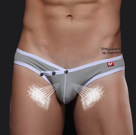 Hot Breathable Mesh Sexy Mens Briefs Underwear Low Waist
