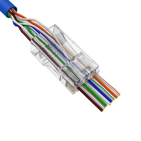 Rj45 Connectors Rj45 Crimp Ends 8p8c Utp Network Plug For Cat5 Cat5e