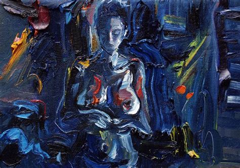 Blue Nude Painting By Natasha Chilingirova Saatchi Art