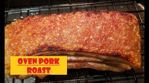How To Cook Crispy Pork Belly Oven Roasted Youtube