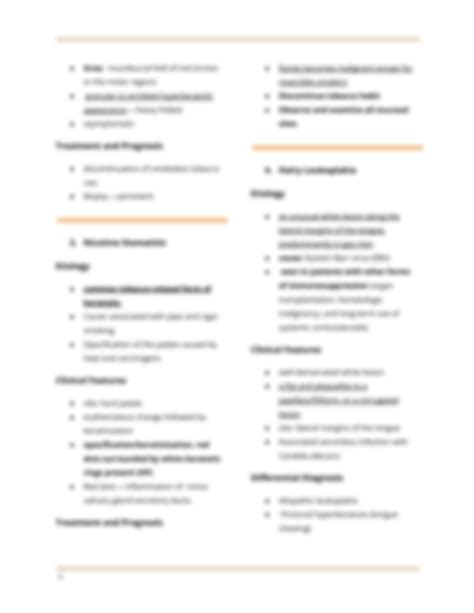 Solution White Lesions Of Oral Cavity Studypool