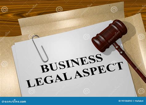 Business Legal Aspect Concept Stock Illustration Illustration Of