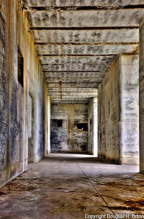 Interior Of Artillary Bunkers Now Abandoned Fort Casey State Park