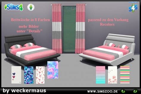 Blackys Sims 4 Zoo Modern Double Bed • Sims 4 Downloads Sims 4 The