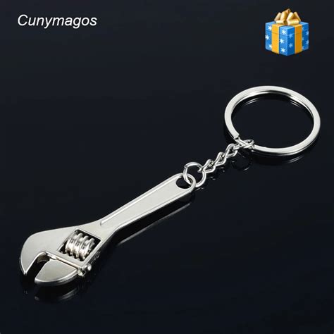 Car Keychains Useful Zinc Alloy Changeable Spanner Keychain Fashion