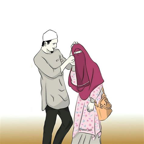 √ Islamic Couple Cartoon Pic Hd Islamic Motivational 2022
