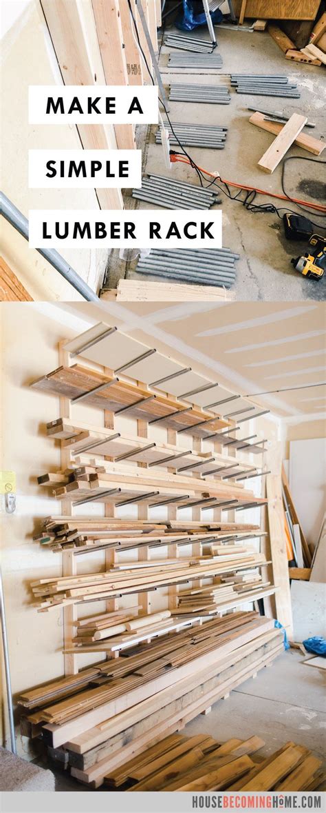 Make A Simple Lumber Rack From 2x4s And Conduit Easy Affordable And