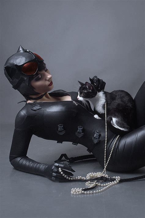 Catwoman And Kitten Dc Comics Sexy Cosplay Print Etsy