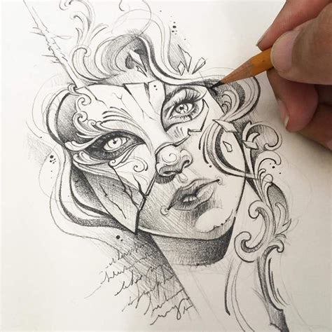 Masks Tattoo Design Drawings Pencil Art Drawings Art Tattoo Tattoo