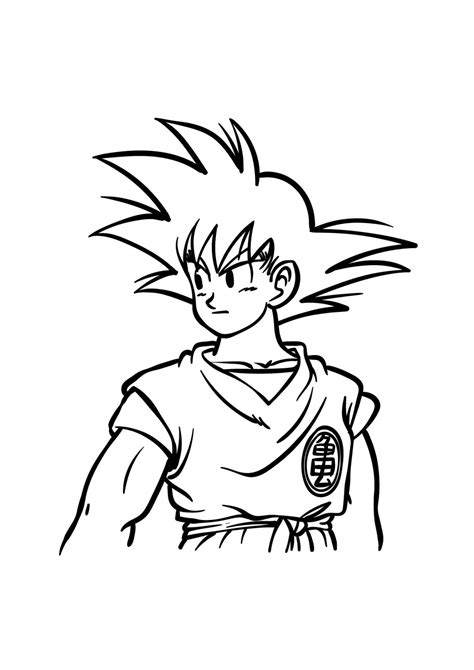 Coloriages San Goku à Imprimer