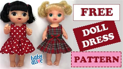 Diy 👗 How To Make A Baby Alive Doll Dress Free Pattern