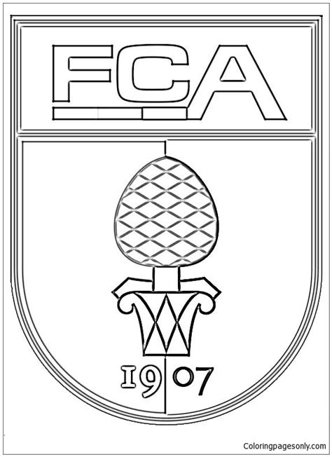Fc Augsburg Malvorlagen Deutsche Bundesliga Team Logos Malvorlagen