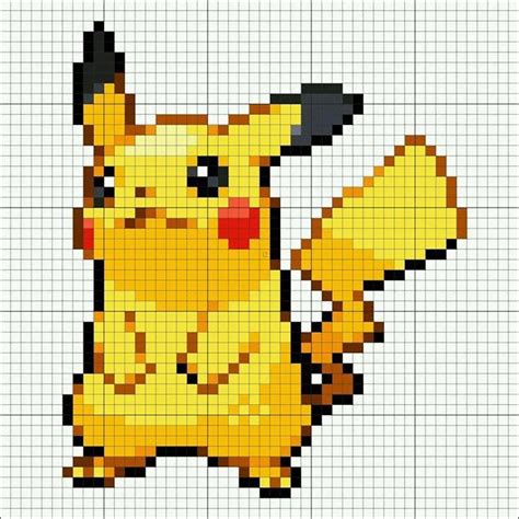 Pikachu Pikachu Pixel Art Pokemon Pikachu Pokemon Kunst Pokemon Bead