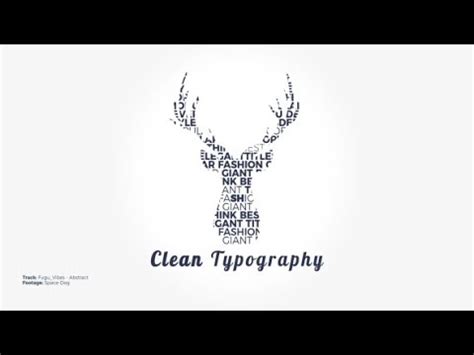 The following free after effects templates feature creative typography and animated typefaces. Clean Typography | After Effects template - YouTube