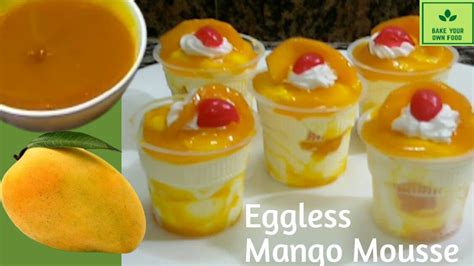 Mango Mousse Recipeeggless Mango Mousseeasy Mango Mousse Recipe Quick Mango Mousse At Home