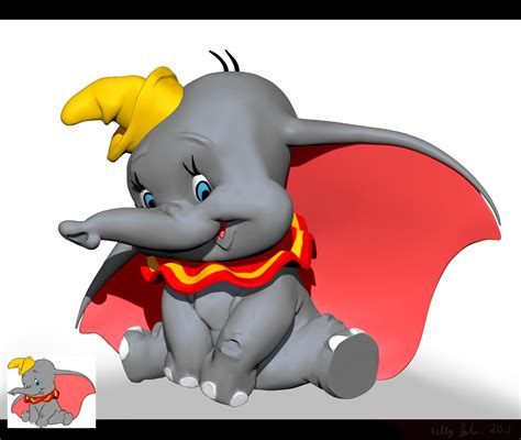 Dumbo Disney Fan Art Character Sculpt Study ZTL File 3D Model CGTrader