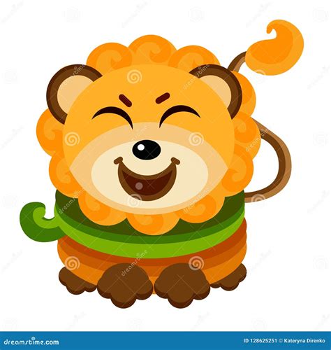 lion set emoji avatar sad and angry face guilty and sleeping cartoon vector cartoondealer