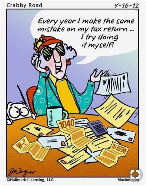 Maxine Income Tax Humor Taxes Humor Accounting Humor Income Tax Humor