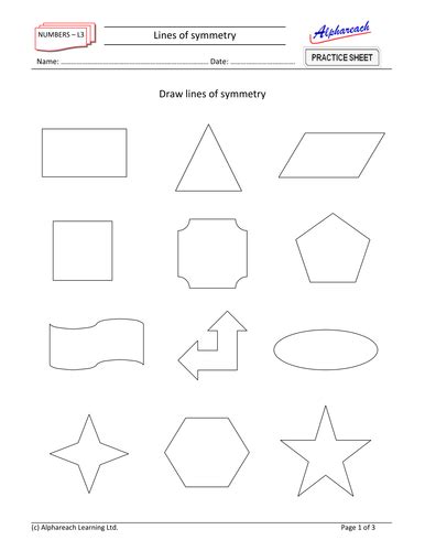 Lines Of Symmetry By Areach Teaching Resources Tes