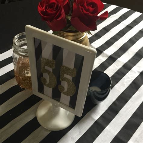 Centerpieces For A 55th Birthday Party
