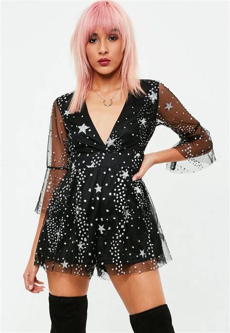 Black Star Sequin Dress Womens Clothing Uk Clothes For Women Fashion