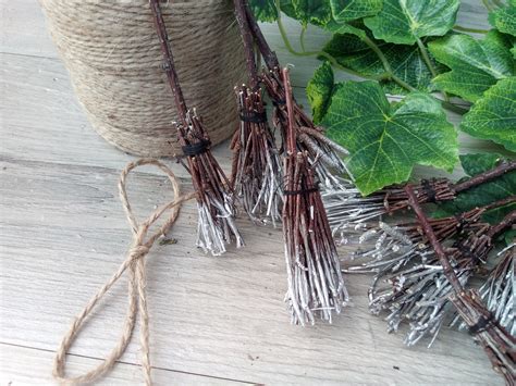 Free Shipping Mini Witches Broom Birch Branches Wiccan