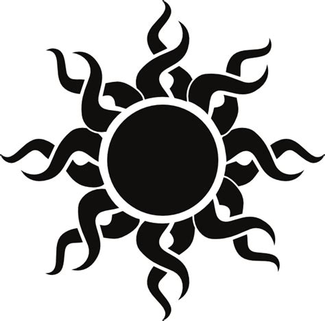 Sun Art Tribal Sun Clip Art Vector Clip Art Online Royalty Free