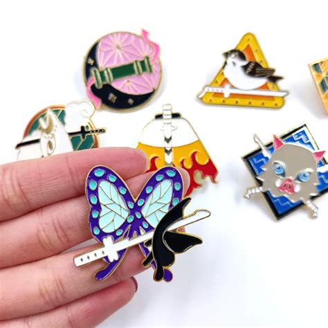 DEMON SLAYER ENAMEL Pins Brooch Kimetsu No Yaiba Rengoku Kyoujurou Lapel Badges PicClick