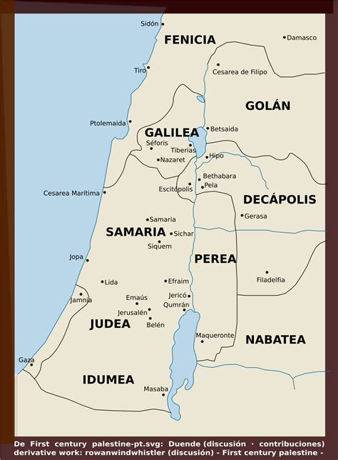Mapa De Israel En Tiempos De Jesús