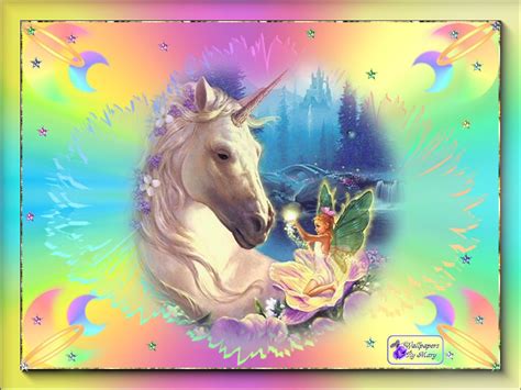 Free Download Unicorns And Rainbows Wallpaper Forwallpapercom 1024x768