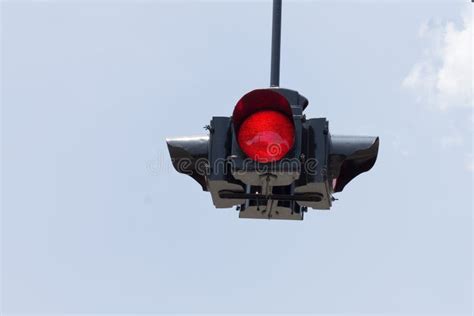 Flashing Red Traffic Light Stock Image Image Of Safety 149576823