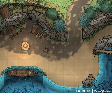 Random Encounter Beach Battlemaps Dungeon Maps Fantasy Map Tabletop Rpg Maps
