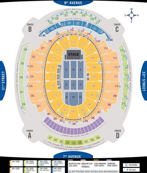 Madison Square Garden Seating Chart With Numbers Fasci Garden