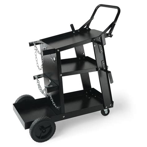 VEVOR Welding Cart, 3-Tier Welder Cart Heavy Duty with 400 Lbs Weight