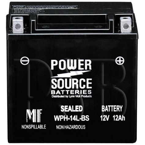 A motorcycle battery never gets a day off. WPH14L-BS Motorcycle Battery replaces 65958-04A for Harley ...