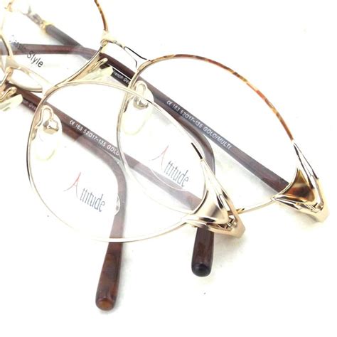 Oval Gold Multi Eyeglasses Vintage 90s Nos Metal Eye Glasses Etsy